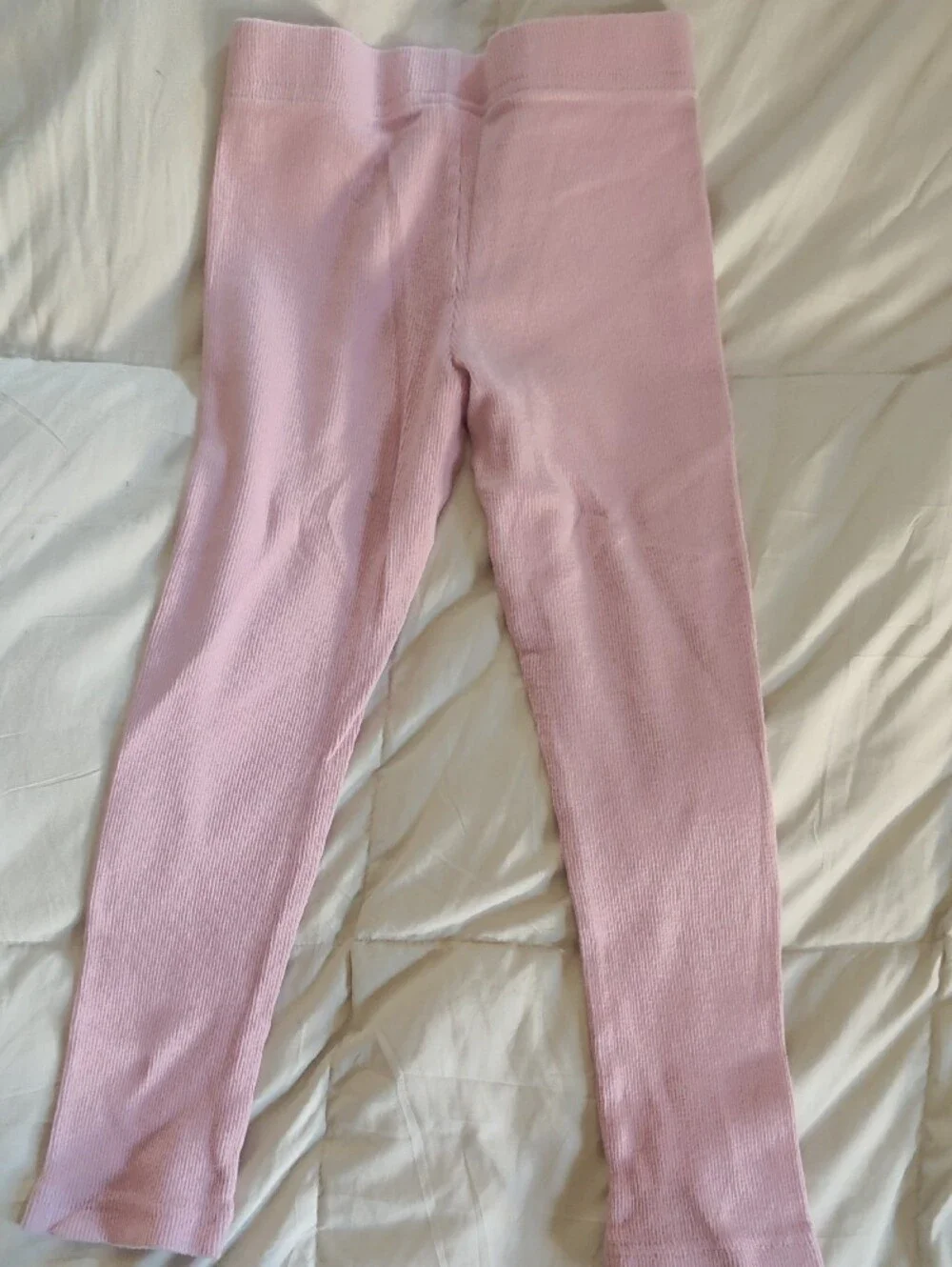 Carter's Light Pink Ribbed Knit Leggings